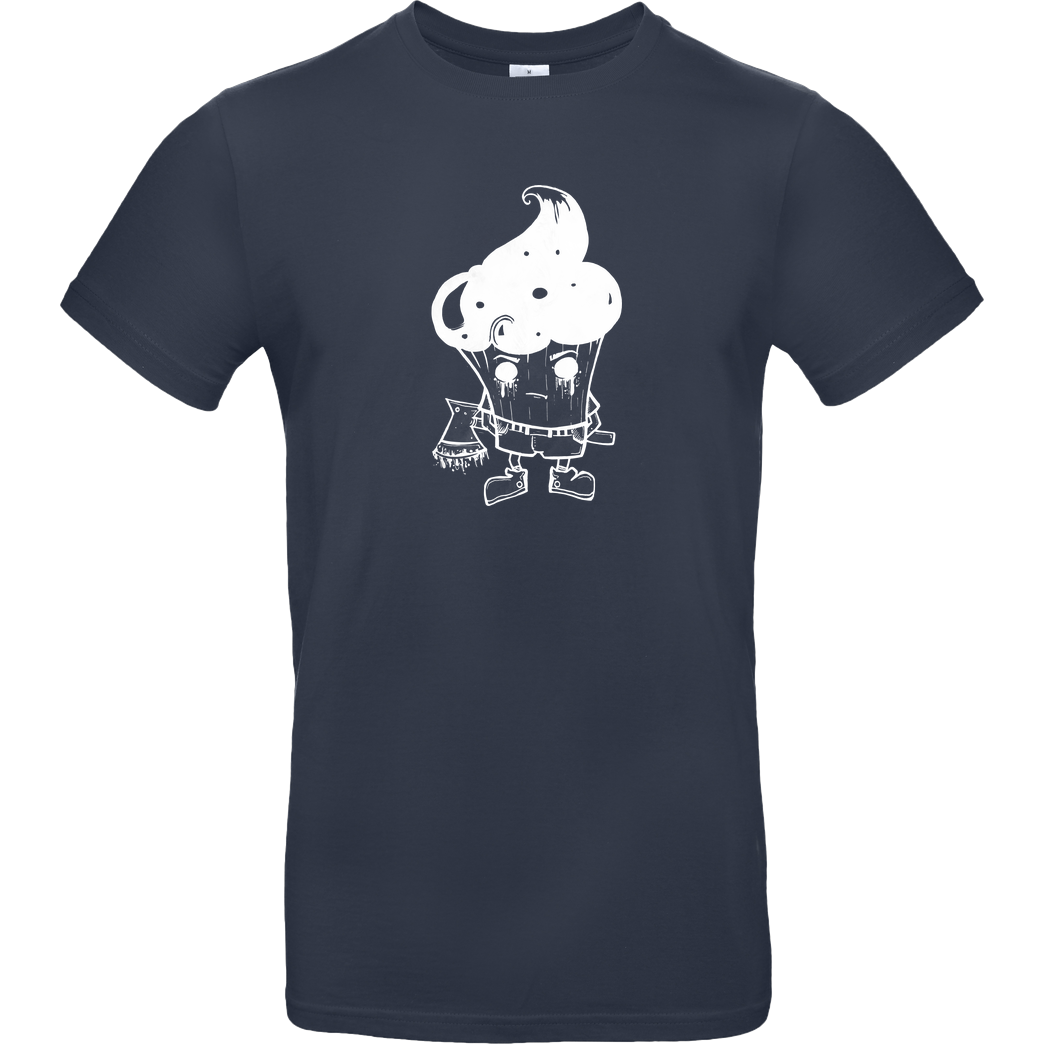 Mien Wayne Mien Wayne - Zombie Cupcake T-Shirt B&C EXACT 190 - Navy