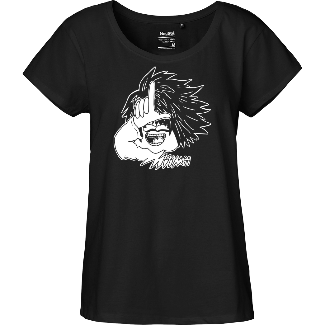 Mii Mii MiiMii - Deathnote T-Shirt Fairtrade Loose Fit Girlie - schwarz