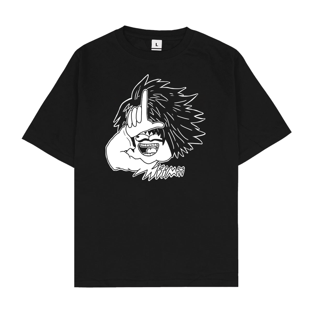 Mii Mii MiiMii - Deathnote T-Shirt Oversize T-Shirt - Schwarz