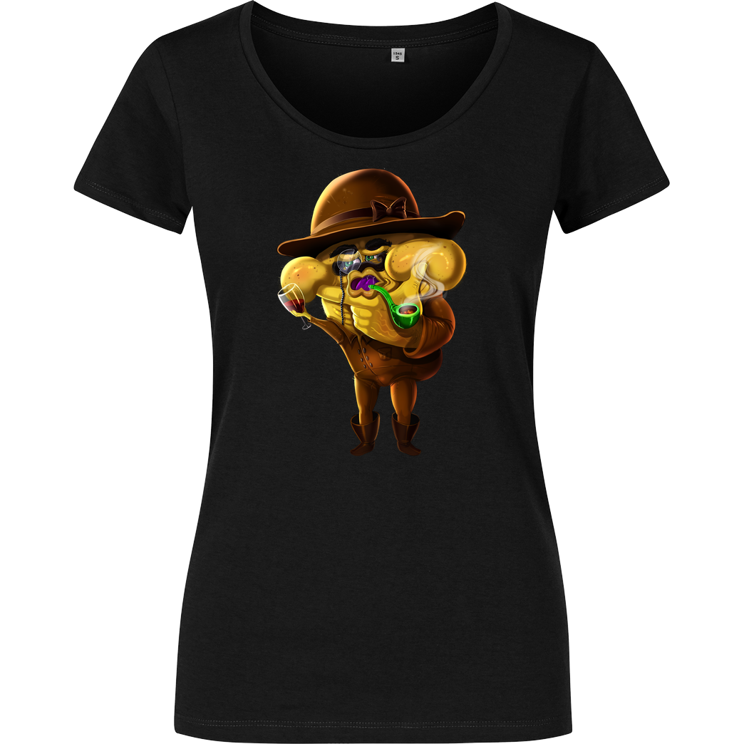 Mii Mii MiiMii - Detektiv T-Shirt Damenshirt schwarz