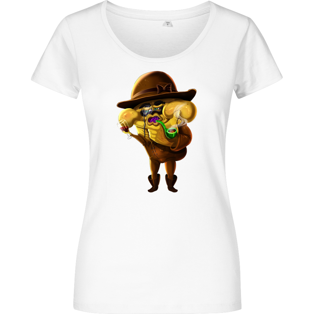 Mii Mii MiiMii - Detektiv T-Shirt Damenshirt weiss