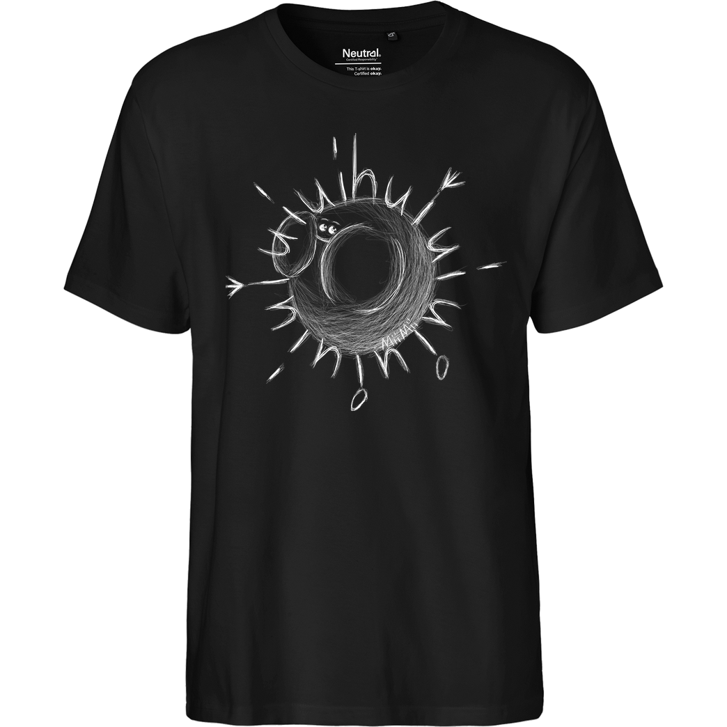 Mii Mii MiiMii - Hui Face weiß T-Shirt Fairtrade T-Shirt - schwarz