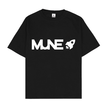 Mune Logo Oversize T-Shirt - Schwarz