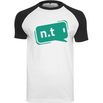 neuland.tips - Logo Raglan-Shirt weiß