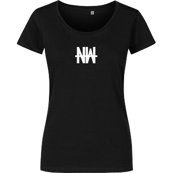 Niklas Wetterhahn - Wolf Logo Damenshirt schwarz