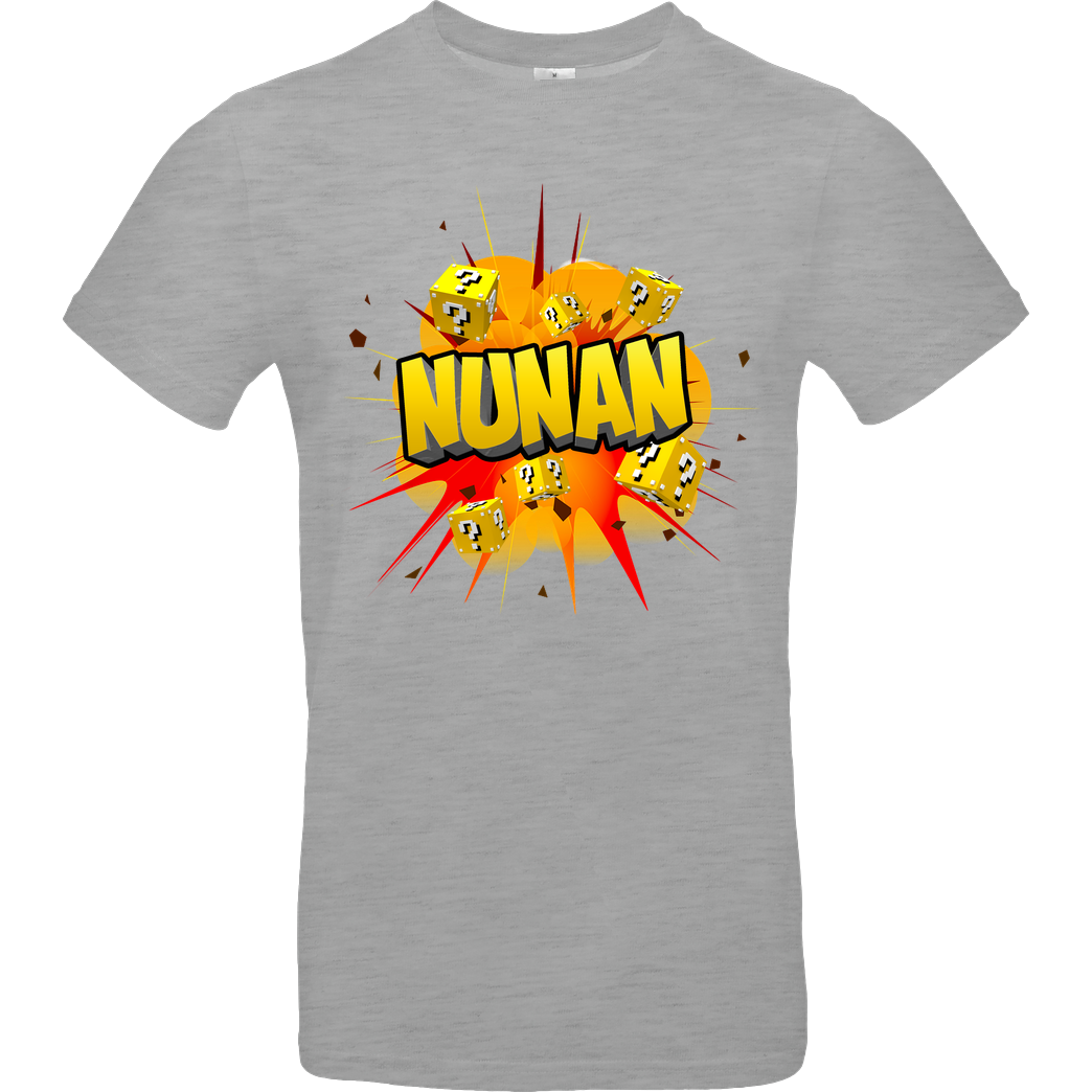 Nunan Nunan - Explosion T-Shirt B&C EXACT 190 - heather grey