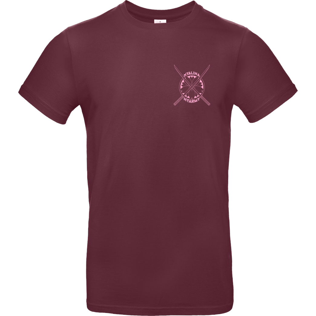 Nyalina Nyalina - Katana pink T-Shirt B&C EXACT 190 - Bordeaux