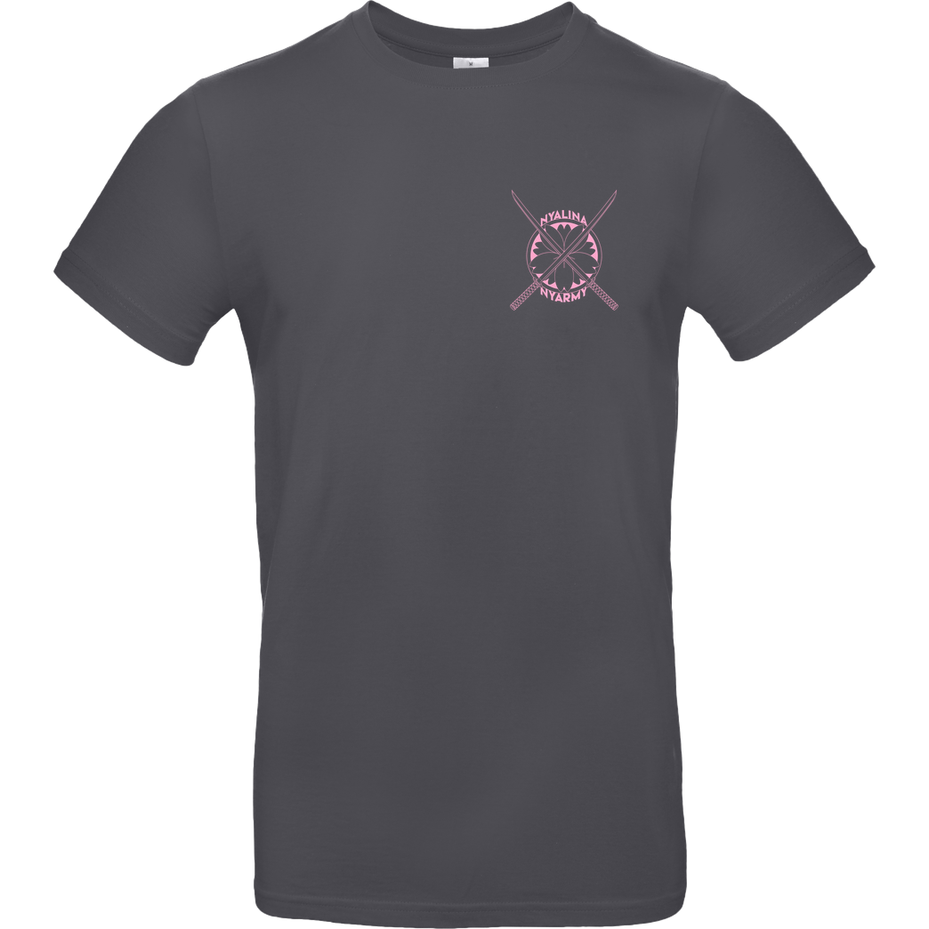 Nyalina Nyalina - Katana pink T-Shirt B&C EXACT 190 - Dark Grey