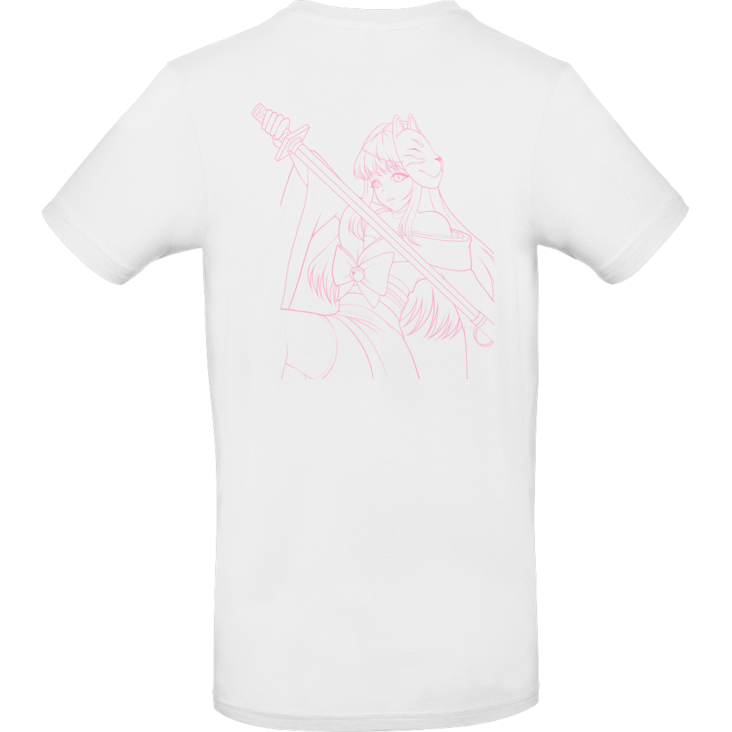 Nyalina Nyalina - Katana pink T-Shirt B&C EXACT 190 - Weiß