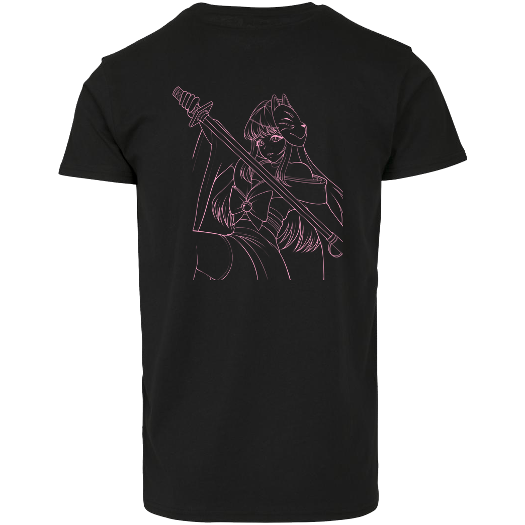 Nyalina Nyalina - Katana pink T-Shirt Hausmarke T-Shirt  - Schwarz