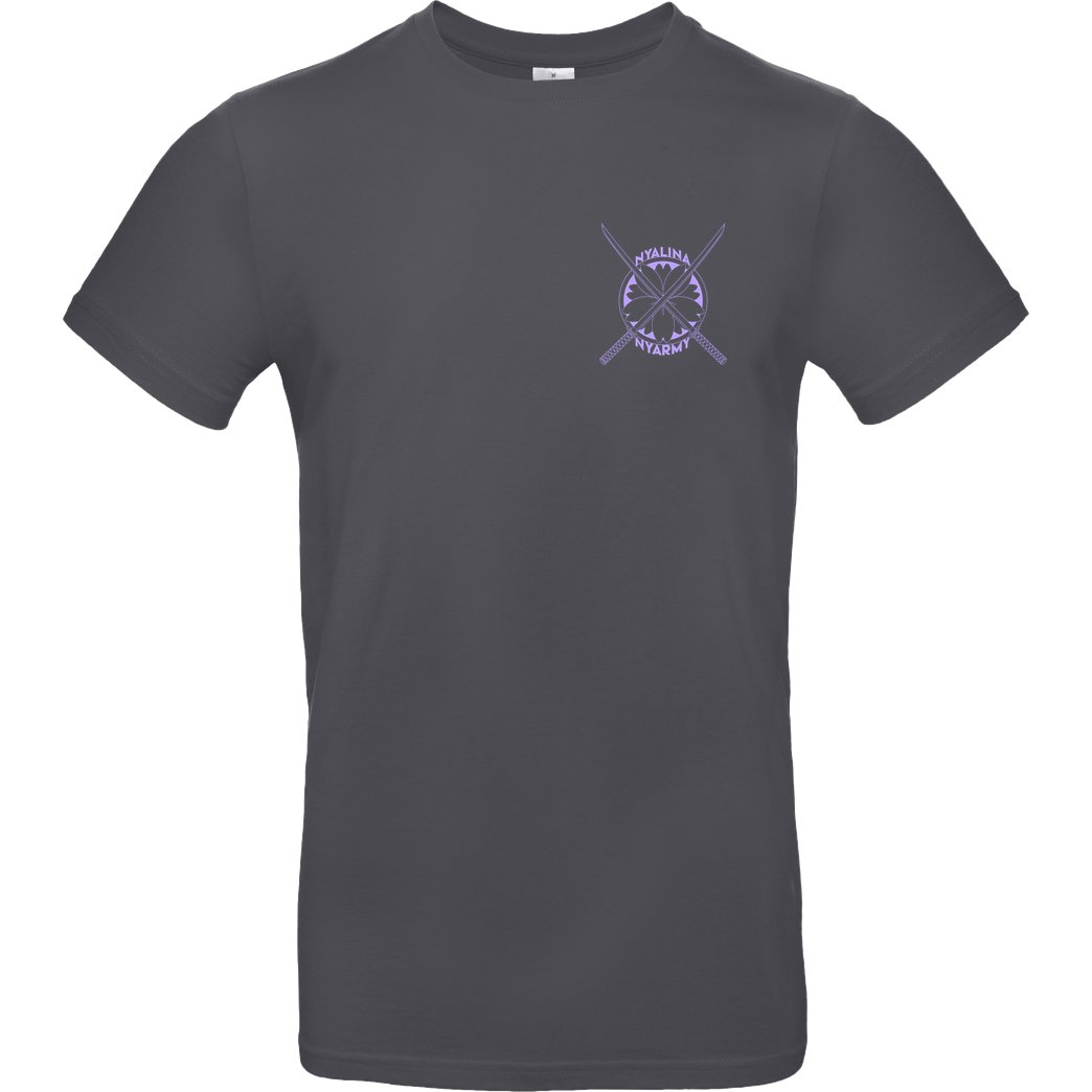 Nyalina Nyalina - Kunai purple T-Shirt B&C EXACT 190 - Dark Grey