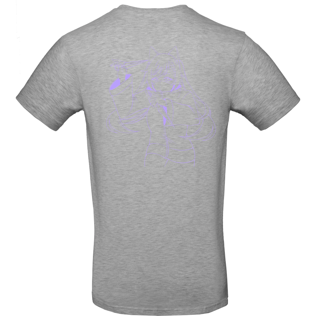 Nyalina Nyalina - Kunai purple T-Shirt B&C EXACT 190 - heather grey