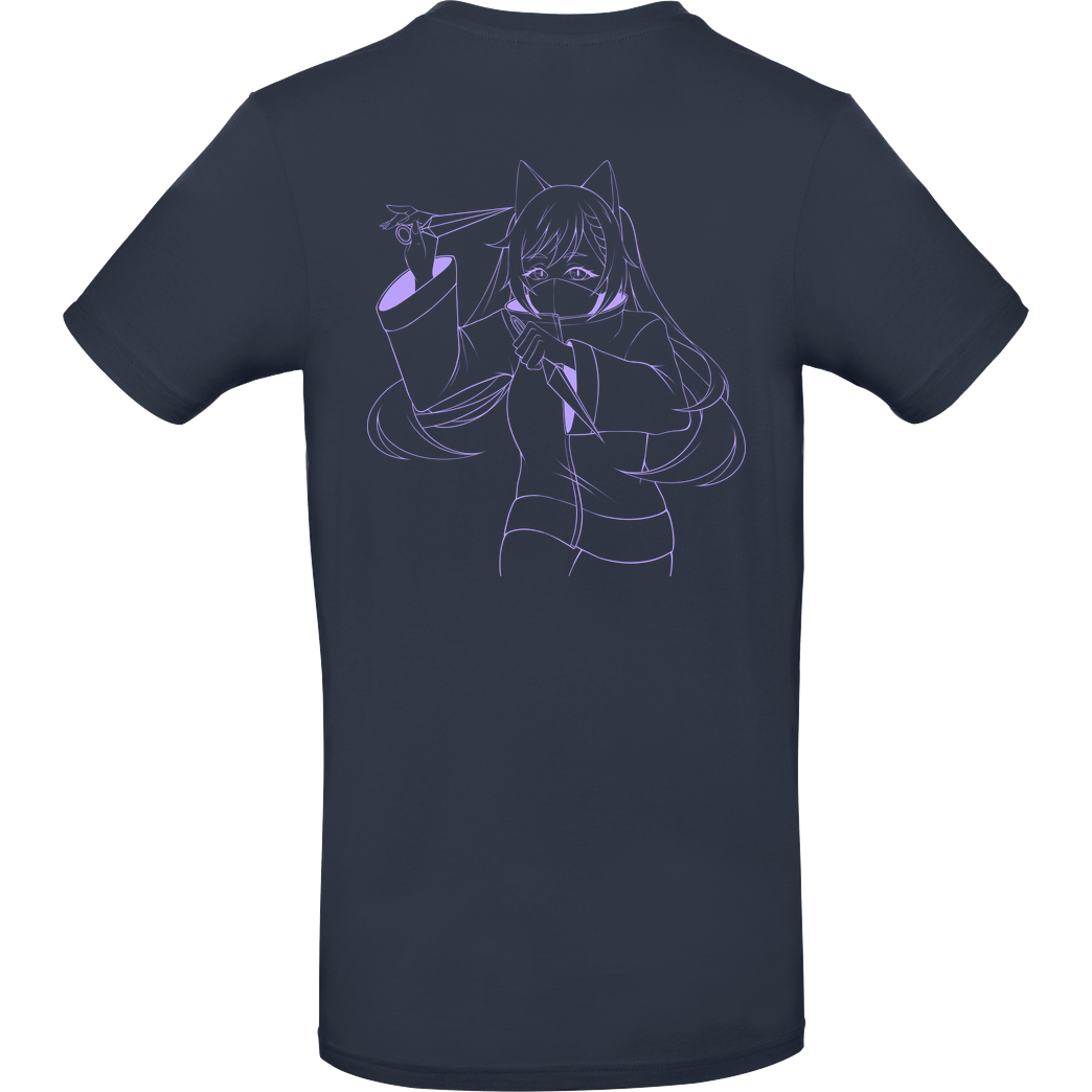 Nyalina Nyalina - Kunai purple T-Shirt B&C EXACT 190 - Navy