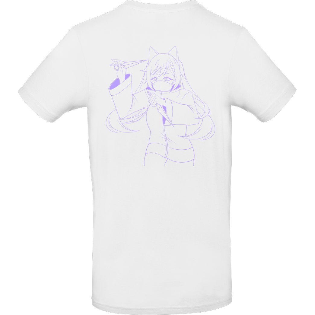 Nyalina Nyalina - Kunai purple T-Shirt B&C EXACT 190 - Weiß