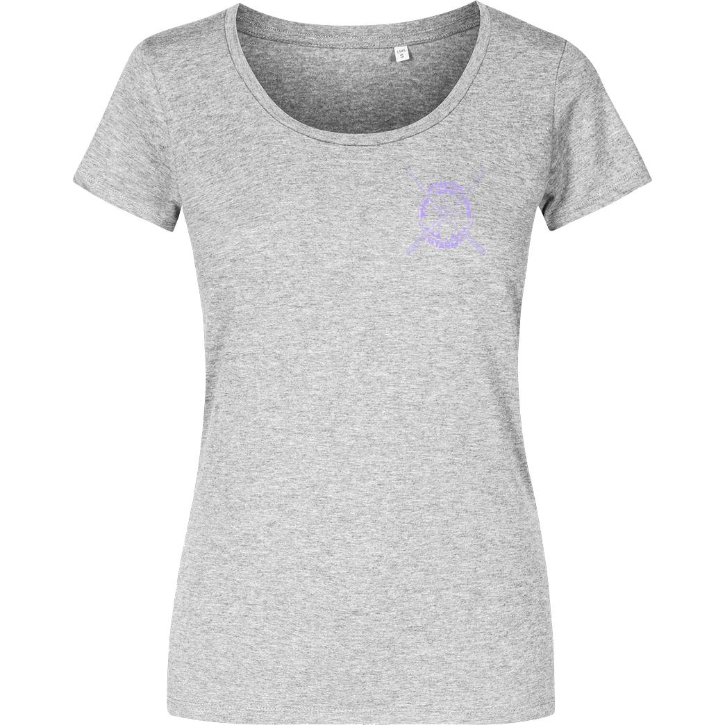 Nyalina Nyalina - Kunai purple T-Shirt Damenshirt heather grey