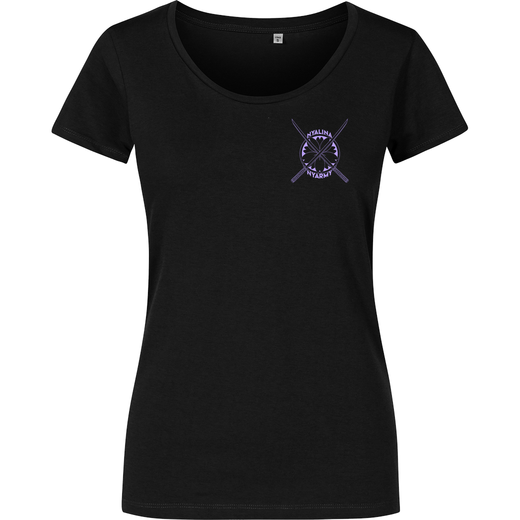Nyalina Nyalina - Kunai purple T-Shirt Damenshirt schwarz
