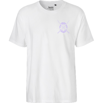 Nyalina - Kunai purple Fairtrade T-Shirt - weiß