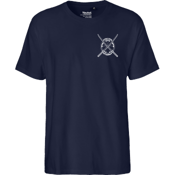 Nyalina - Kunai white Fairtrade T-Shirt - navy