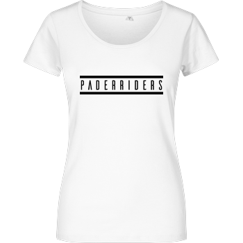 PaderRiders - Logo Damenshirt weiss