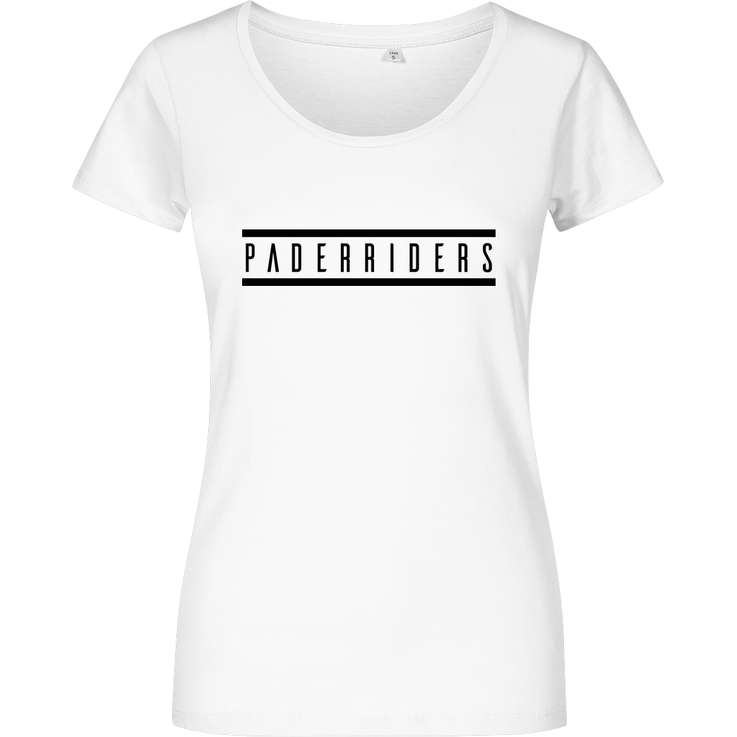 PaderRiders PaderRiders - Logo T-Shirt Damenshirt weiss