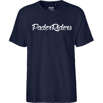 PaderRiders - Script Logo Fairtrade T-Shirt - navy