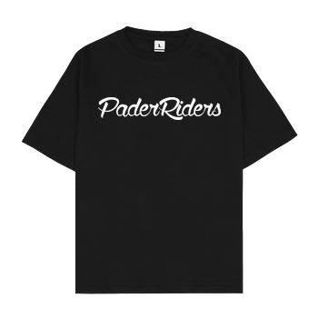PaderRiders - Script Logo Oversize T-Shirt - Schwarz