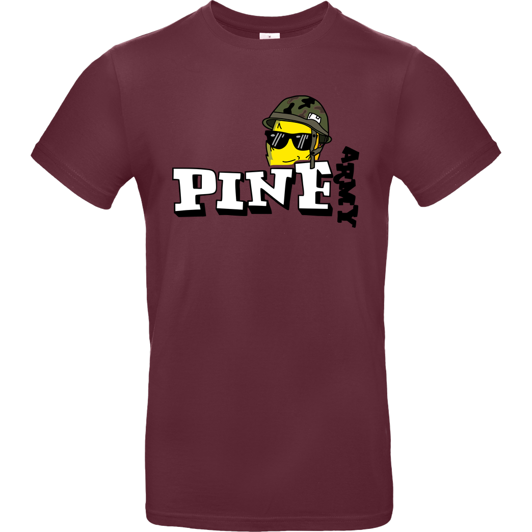 Pine Pine - Army T-Shirt B&C EXACT 190 - Bordeaux