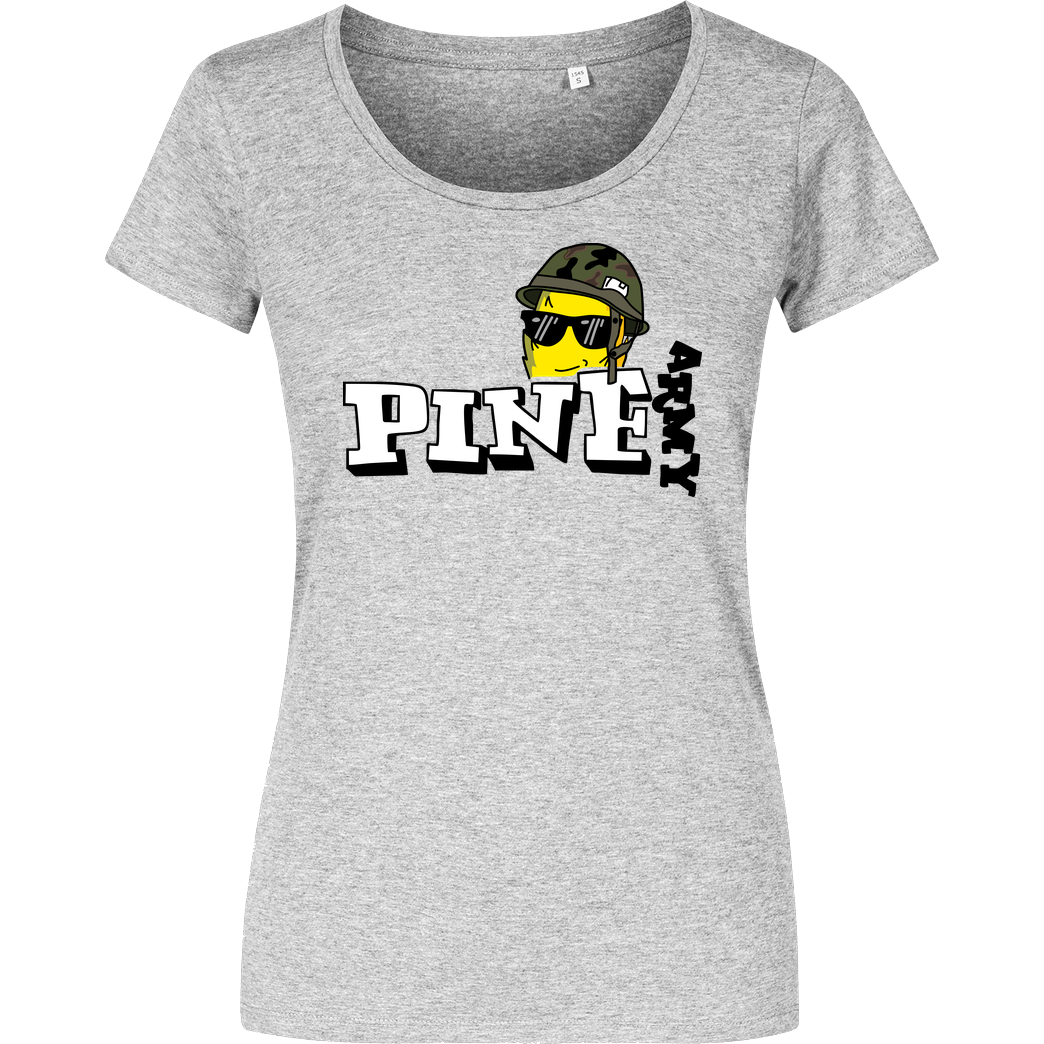 Pine Pine - Army T-Shirt Damenshirt heather grey