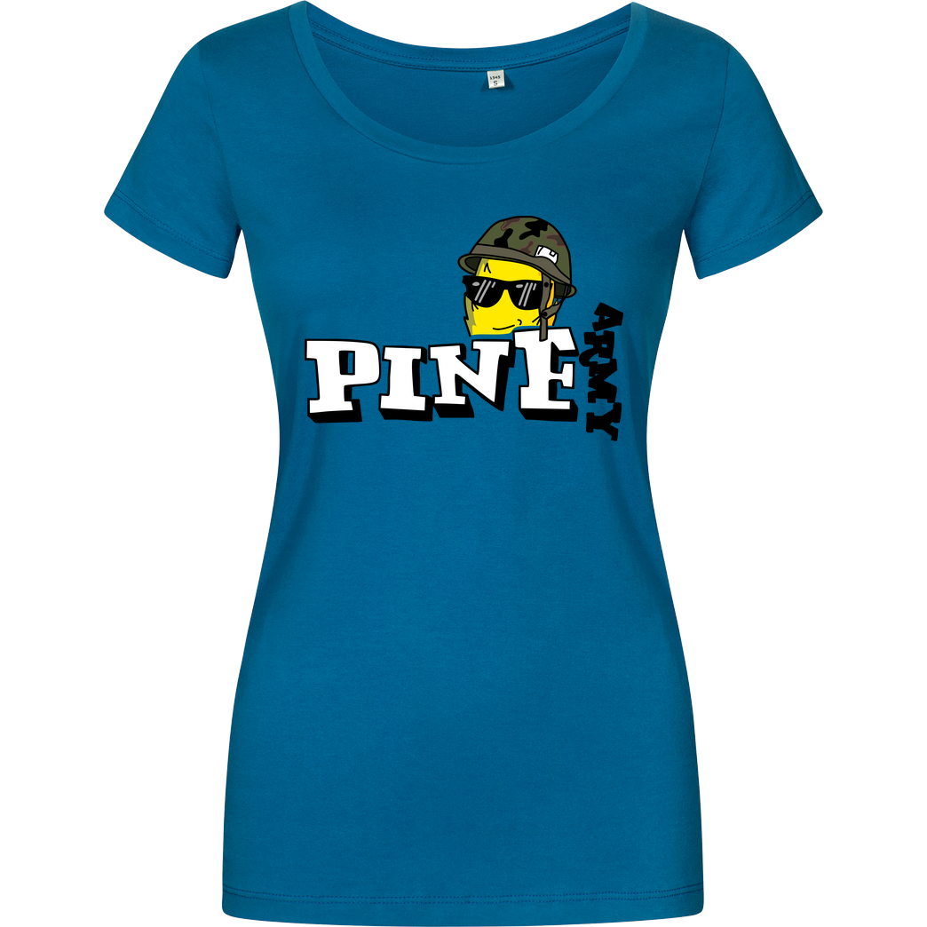 Pine Pine - Army T-Shirt Damenshirt petrol