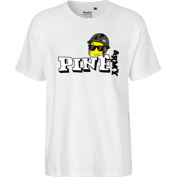 Pine - Army Fairtrade T-Shirt - weiß