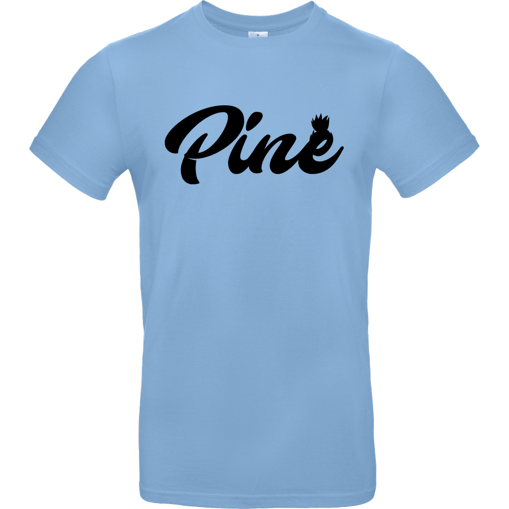 Pine Pine - Logo T-Shirt B&C EXACT 190 - Hellblau