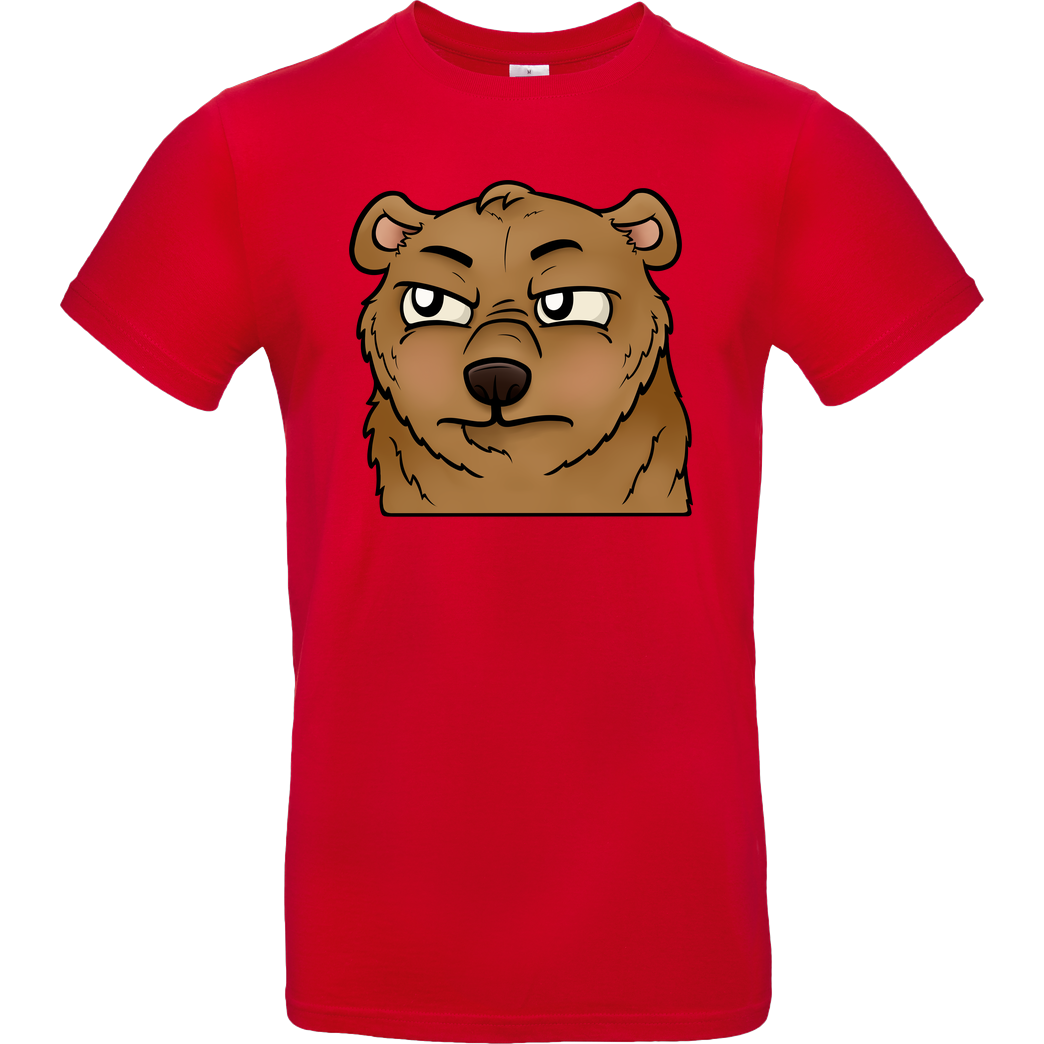 Powie Powie - Bär T-Shirt B&C EXACT 190 - Rot