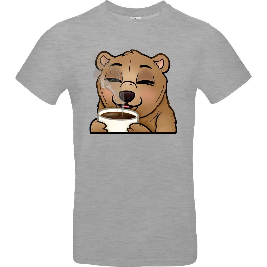 Powie Powie - Kaffee T-Shirt B&C EXACT 190 - heather grey