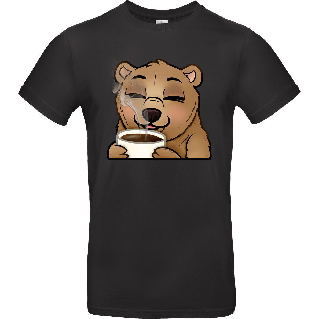 Powie Powie - Kaffee T-Shirt B&C EXACT 190 - Schwarz