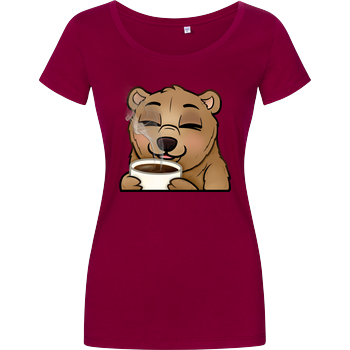Powie - Kaffee Damenshirt berry