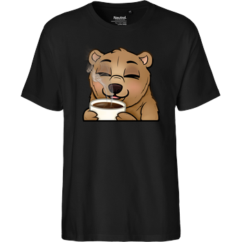 Powie - Kaffee Fairtrade T-Shirt - schwarz