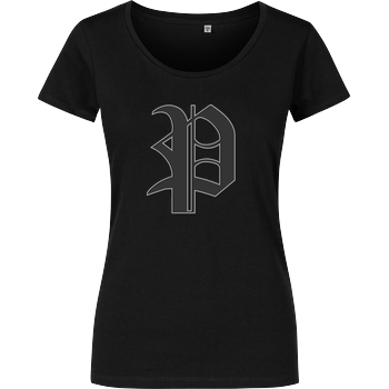 Poxari - Logo Damenshirt schwarz