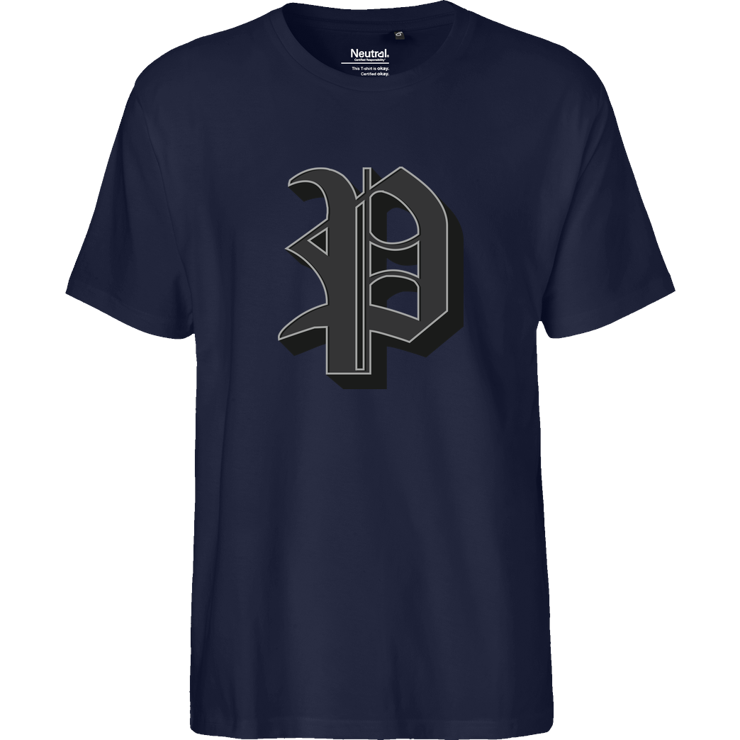Poxari Poxari - Logo T-Shirt Fairtrade T-Shirt - navy