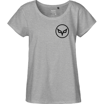 PVP - Circle Logo Small Fairtrade Loose Fit Girlie - heather grey