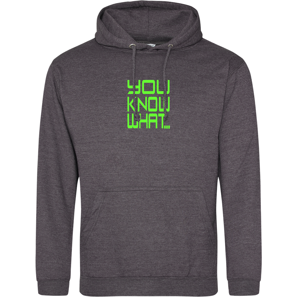 R6_Leydi R6_LeyDi - You Know What... Sweatshirt JH Hoodie - Dark heather grey