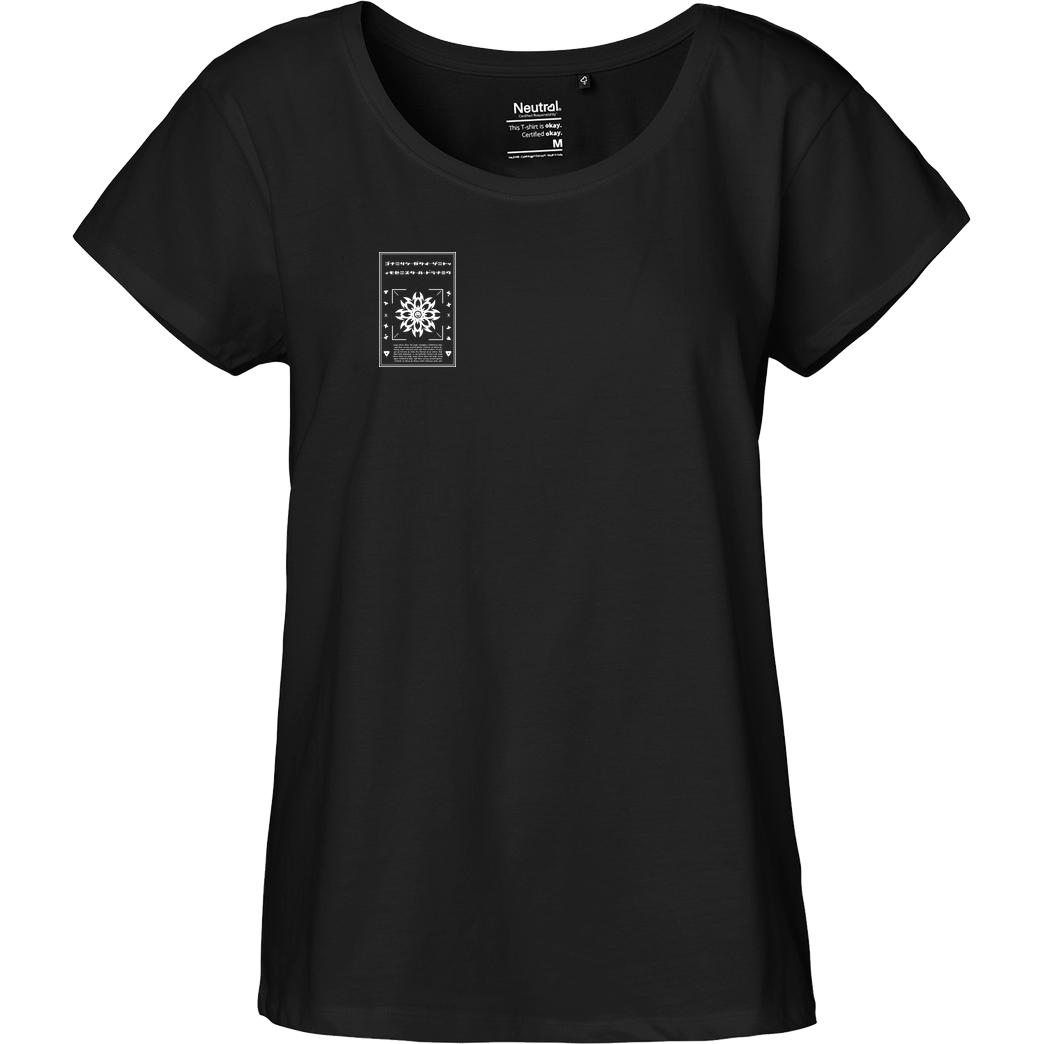 IamHaRa RangerCenter - Flight T-Shirt Fairtrade Loose Fit Girlie - schwarz