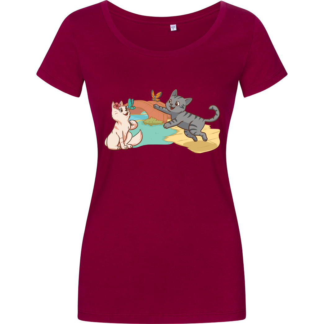 RichtigRonja RichtigRonja - Chovy&Nala T-Shirt Damenshirt berry