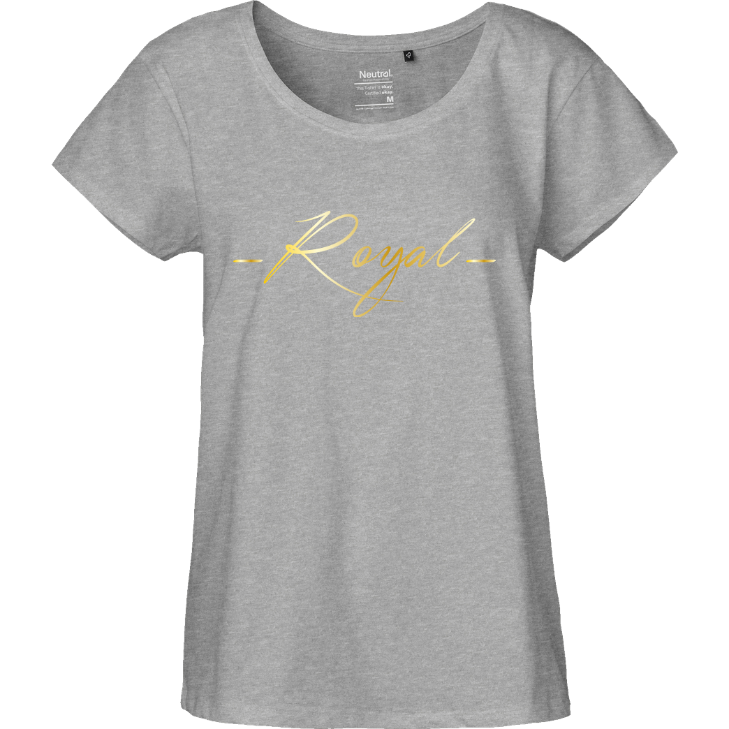 RoyaL RoyaL - King T-Shirt Fairtrade Loose Fit Girlie - heather grey