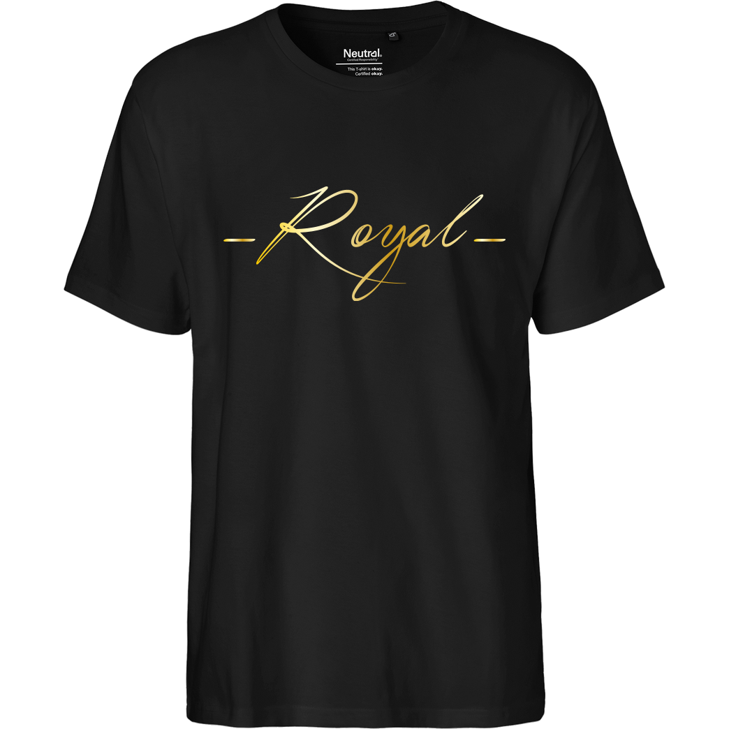 RoyaL RoyaL - King T-Shirt Fairtrade T-Shirt - schwarz