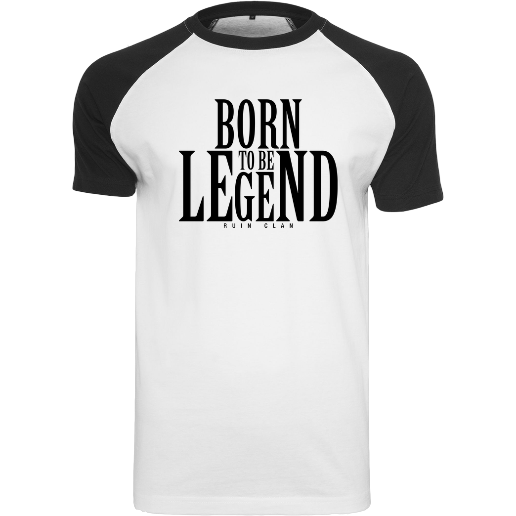 RuiN Ruin - Legend T-Shirt Raglan-Shirt weiß