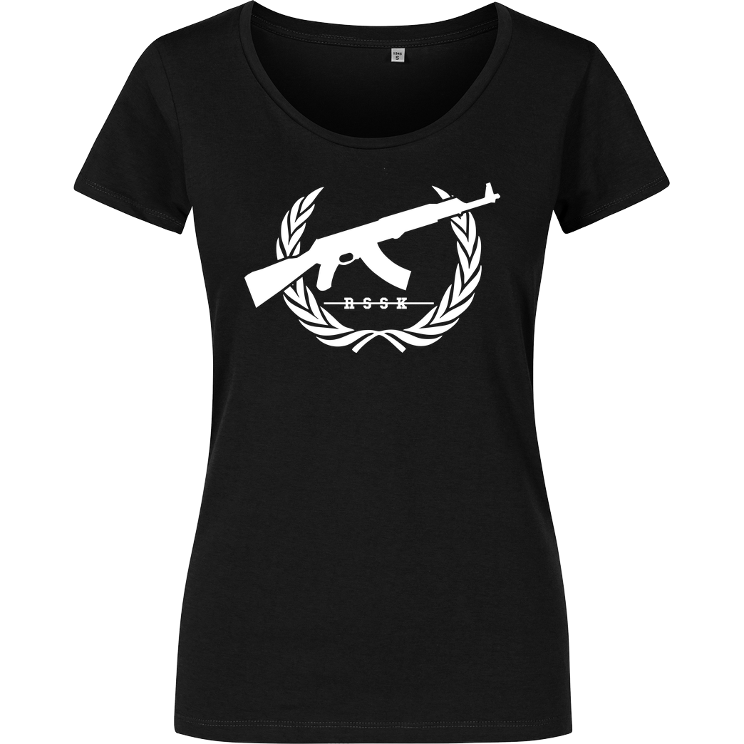 Russak Russak - AK T-Shirt Damenshirt schwarz