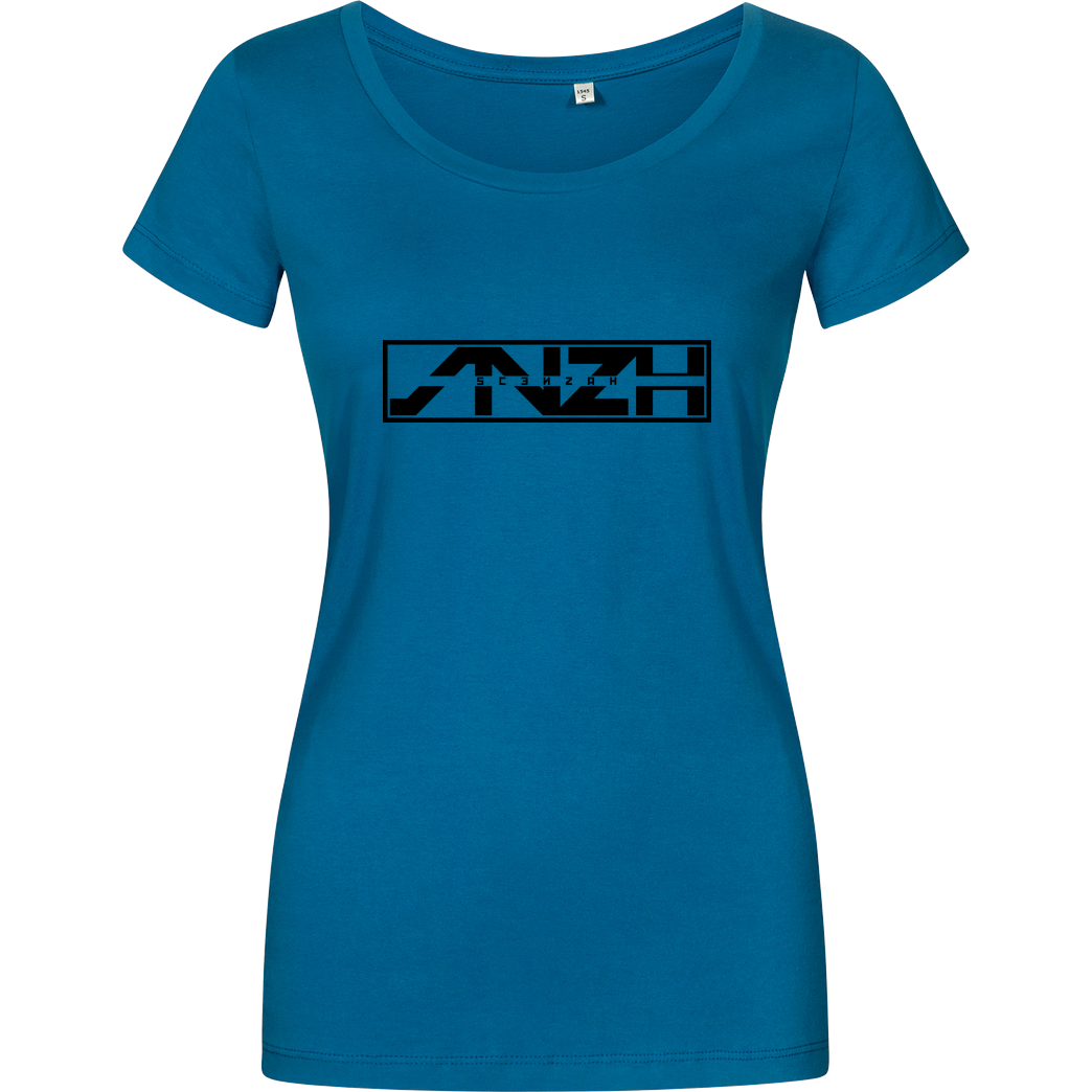 Scenzah Scenzah - Logo T-Shirt Damenshirt petrol