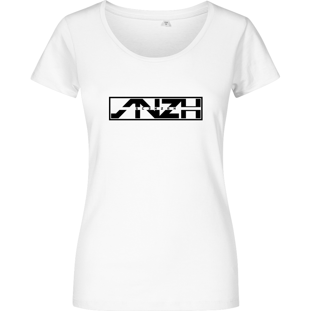 Scenzah Scenzah - Logo T-Shirt Damenshirt weiss