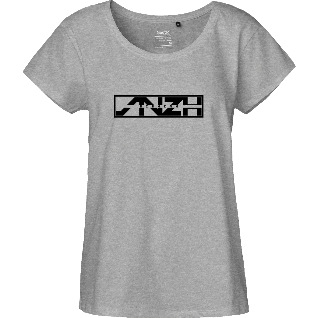 Scenzah Scenzah - Logo T-Shirt Fairtrade Loose Fit Girlie - heather grey