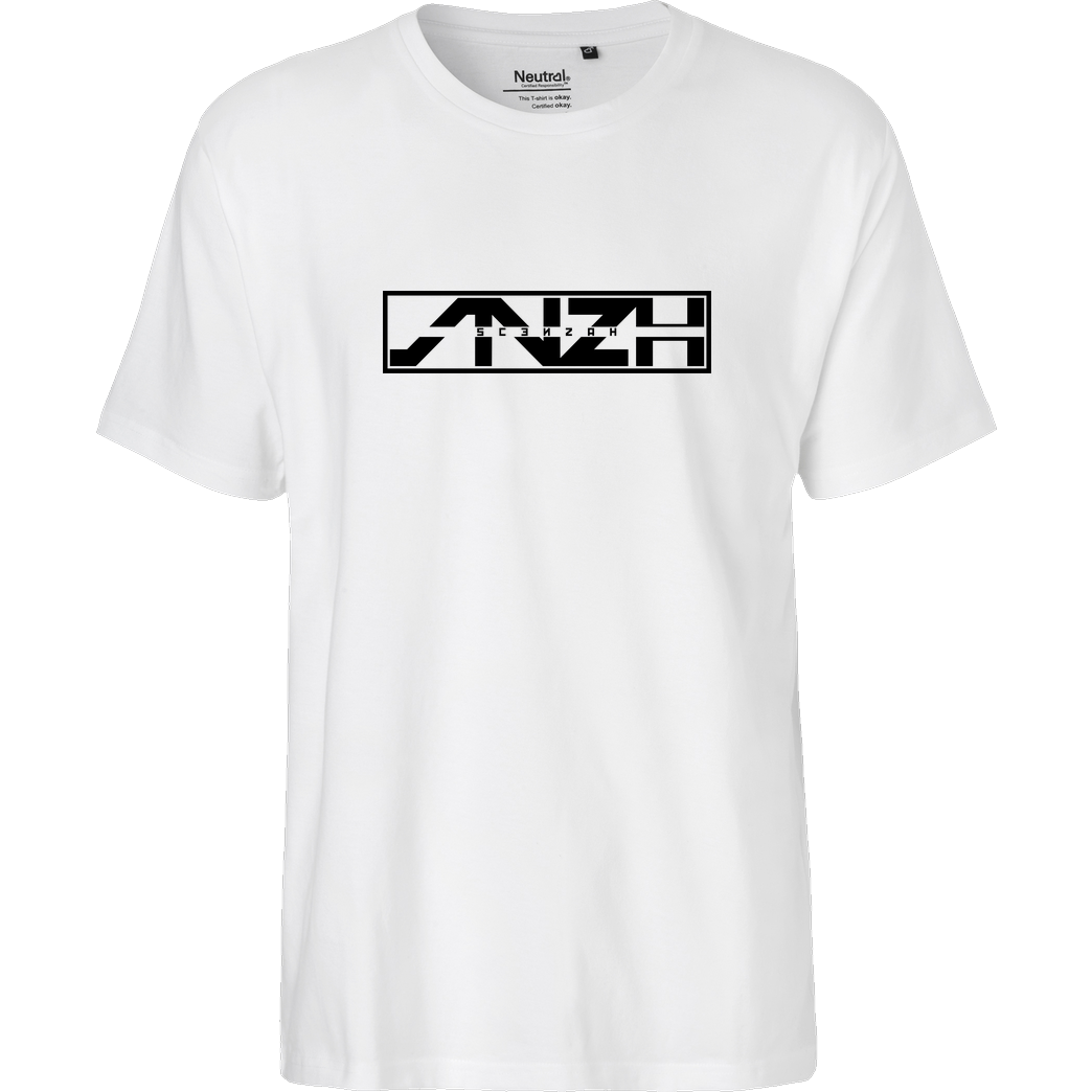 Scenzah Scenzah - Logo T-Shirt Fairtrade T-Shirt - weiß